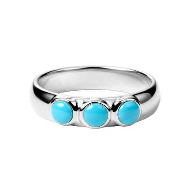 Sterling Silver Blue Sleeping Beauty Turquoise Ring