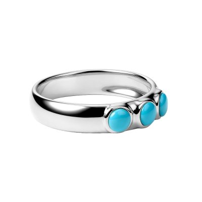 Sterling Silver Blue Sleeping Beauty Turquoise Ring