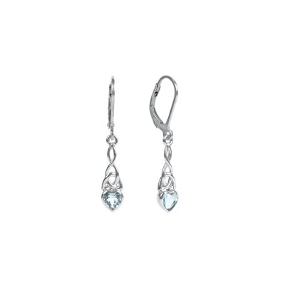 Sterling Silver Sky Blue Topaz Earrings