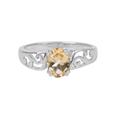 Sterling Silver Citrine Ring