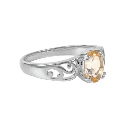 Sterling Silver Citrine Ring