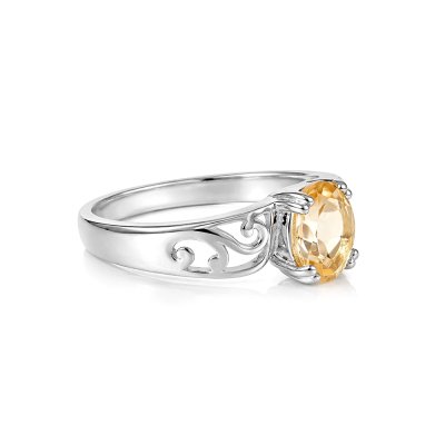 Sterling Silver Citrine Ring