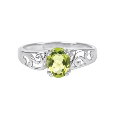 Sterling Silver Peridot Ring