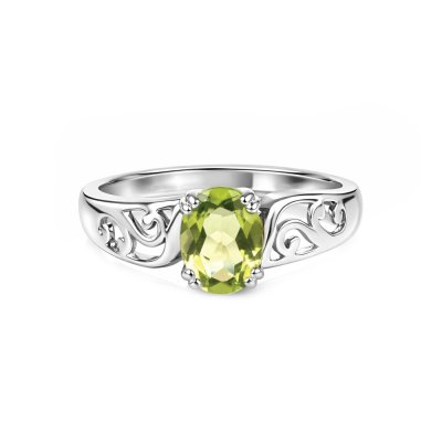 Sterling Silver Peridot Ring