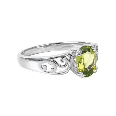 Sterling Silver Peridot Ring