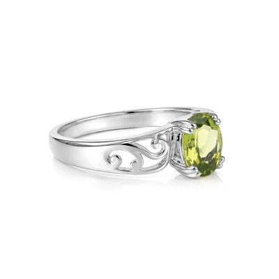 Sterling Silver Peridot Ring