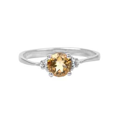 Sterling Silver Citrine Ring