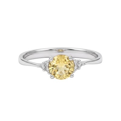 Sterling Silver Citrine Ring