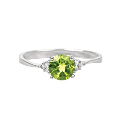 Sterling Silver Peridot Ring