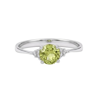 Sterling Silver Peridot Ring