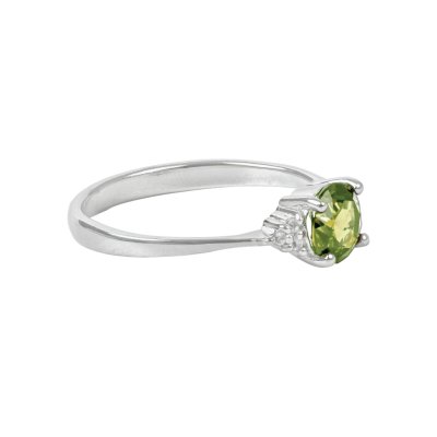 Sterling Silver Peridot Ring