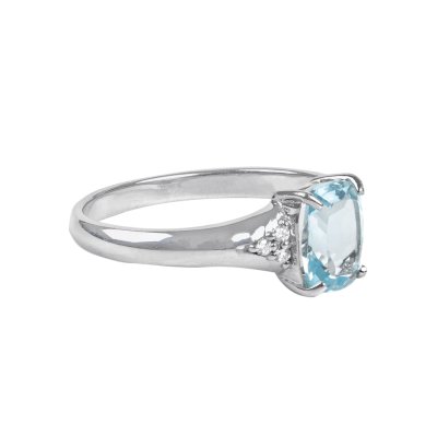 Sterling Silver Sky Blue Topaz Ring