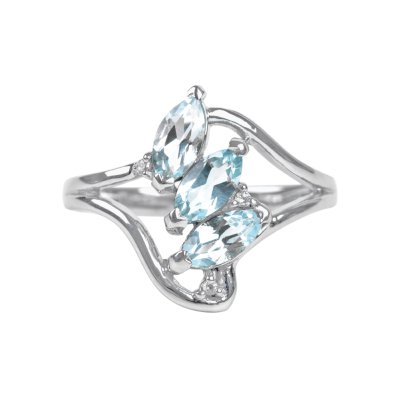 Sterling Silver Sky Blue Topaz Ring
