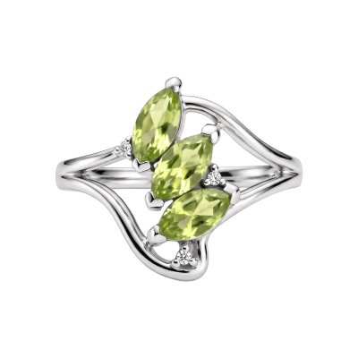 Sterling Silver Peridot Ring