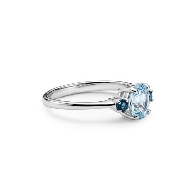 Sterling Silver Sky Blue Topaz Ring