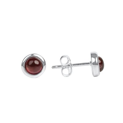Sterling Silver Brown Tourmaline Stud Earrings