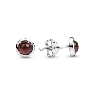 Sterling Silver Brown Tourmaline Stud Earrings