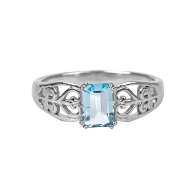 Sterling Silver Sky Blue Topaz Ring