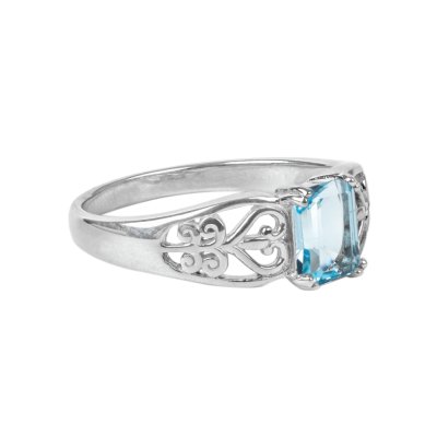 Sterling Silver Sky Blue Topaz Ring