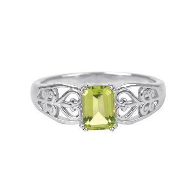 Sterling Silver Peridot Ring