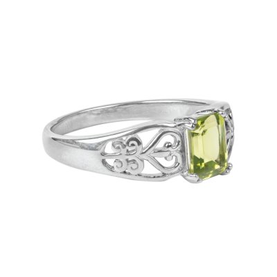 Sterling Silver Peridot Ring
