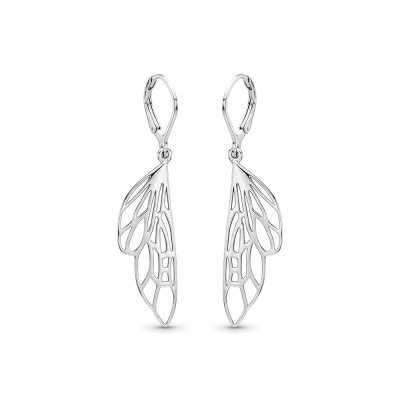 Sterling Silver Feather Earrings