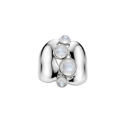 Rainbow Moonstone Sterling Silver Ring