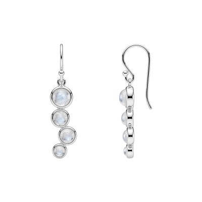 Rainbow Moonstone Sterling Silver Earrings
