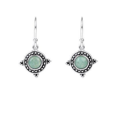 Sterling Silver Amazonite Earrings
