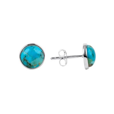 Sterling Silver Stud Earrings 8 mm