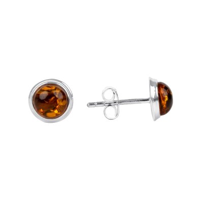 Sterling Silver Stud Earrings 8 mm