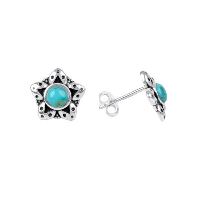 Sterling Silver Star Earrings