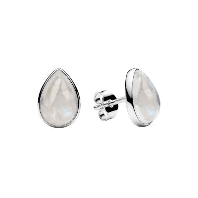 Sterling Silver Rainbow Moonstone Earrings