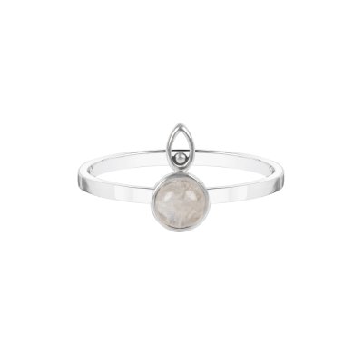 Sterling Silver Rainbow Moonstone Ring