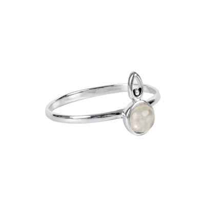 Sterling Silver Rainbow Moonstone Ring