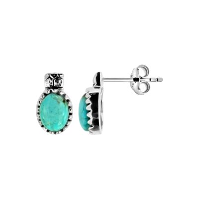 Sterling Silver Turquoise Post Earrings