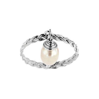 Sterling Silver Freshwater Pearl Dangle Ring