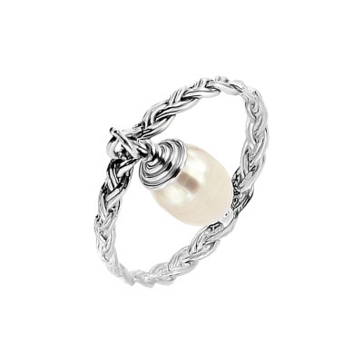 Sterling Silver Freshwater Pearl Dangle Ring