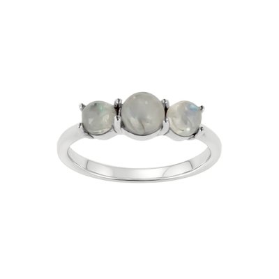 Sterling Silver Rainbow Moonstonel Ring