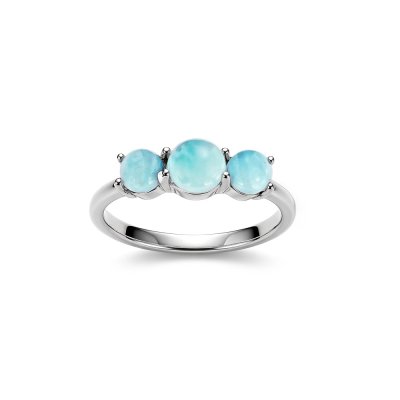 Sterling Silver Larimar Ring