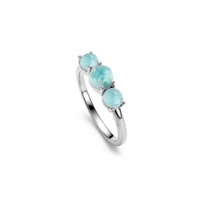 Sterling Silver Larimar Ring
