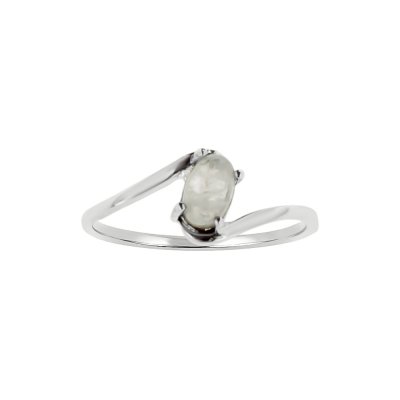 Sterling Silver Rainbow Moonstone Ring