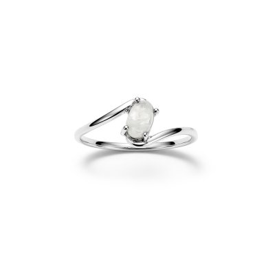 Sterling Silver Rainbow Moonstone Ring