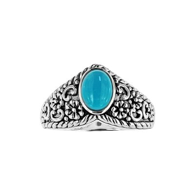 Sterling Silver Sleeping Beauty Turquoise Ring