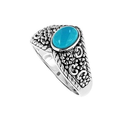 Sterling Silver Sleeping Beauty Turquoise Ring