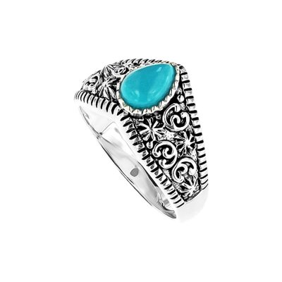Sterling Silver Sleeping Beauty Turquoise Ring