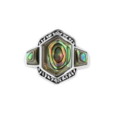 Sterling Silver Abalone Ring