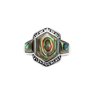 Sterling Silver Abalone Ring