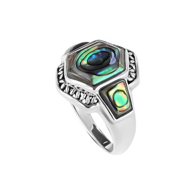 Sterling Silver Abalone Ring