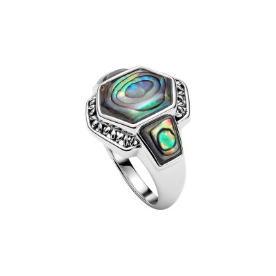 Sterling Silver Abalone Ring